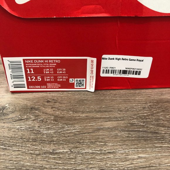 Nike Dunk High Game Royal - Picture 7 of 7